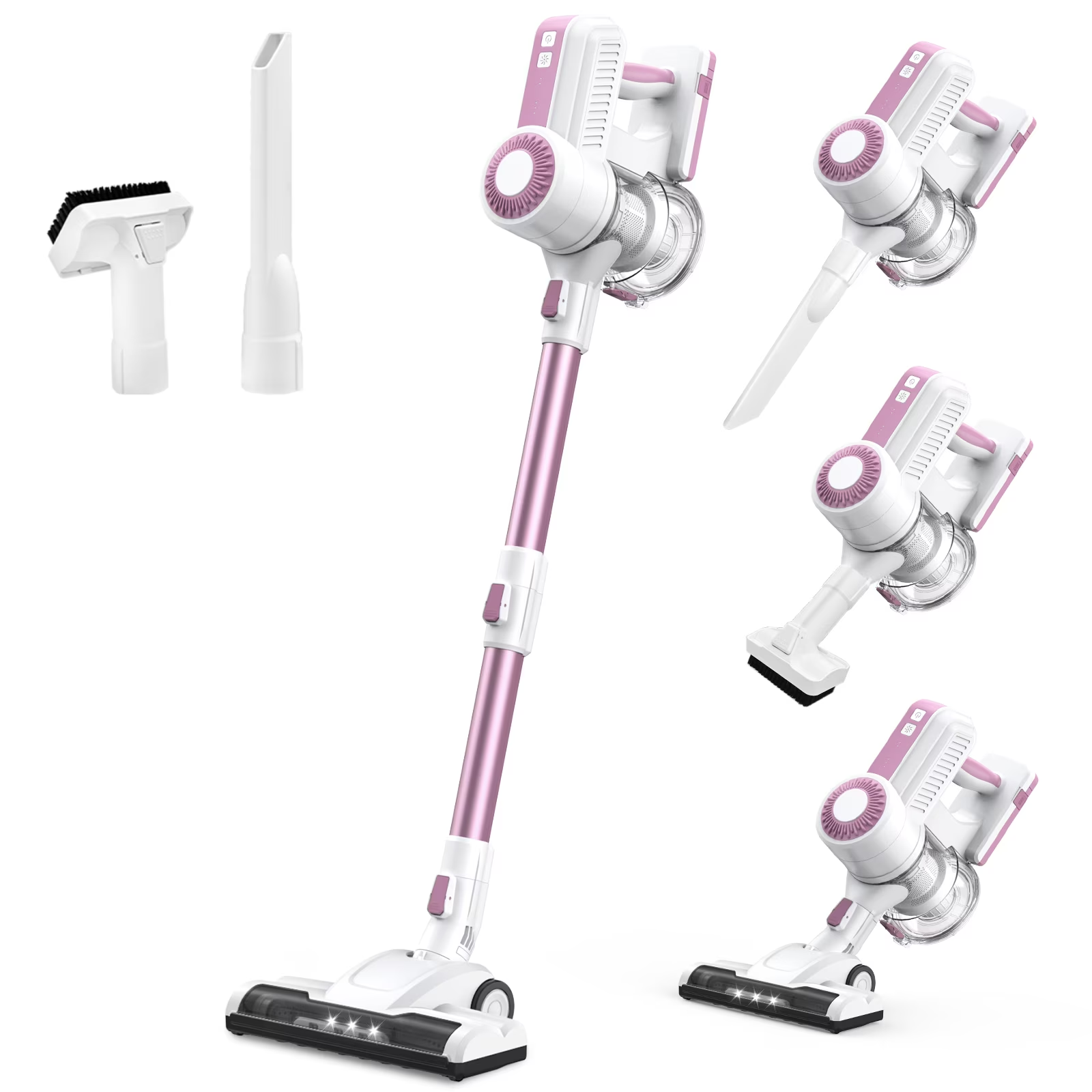 MOOSOO Cordless Vacuum Lightweight Stick Vacuum Cleaner