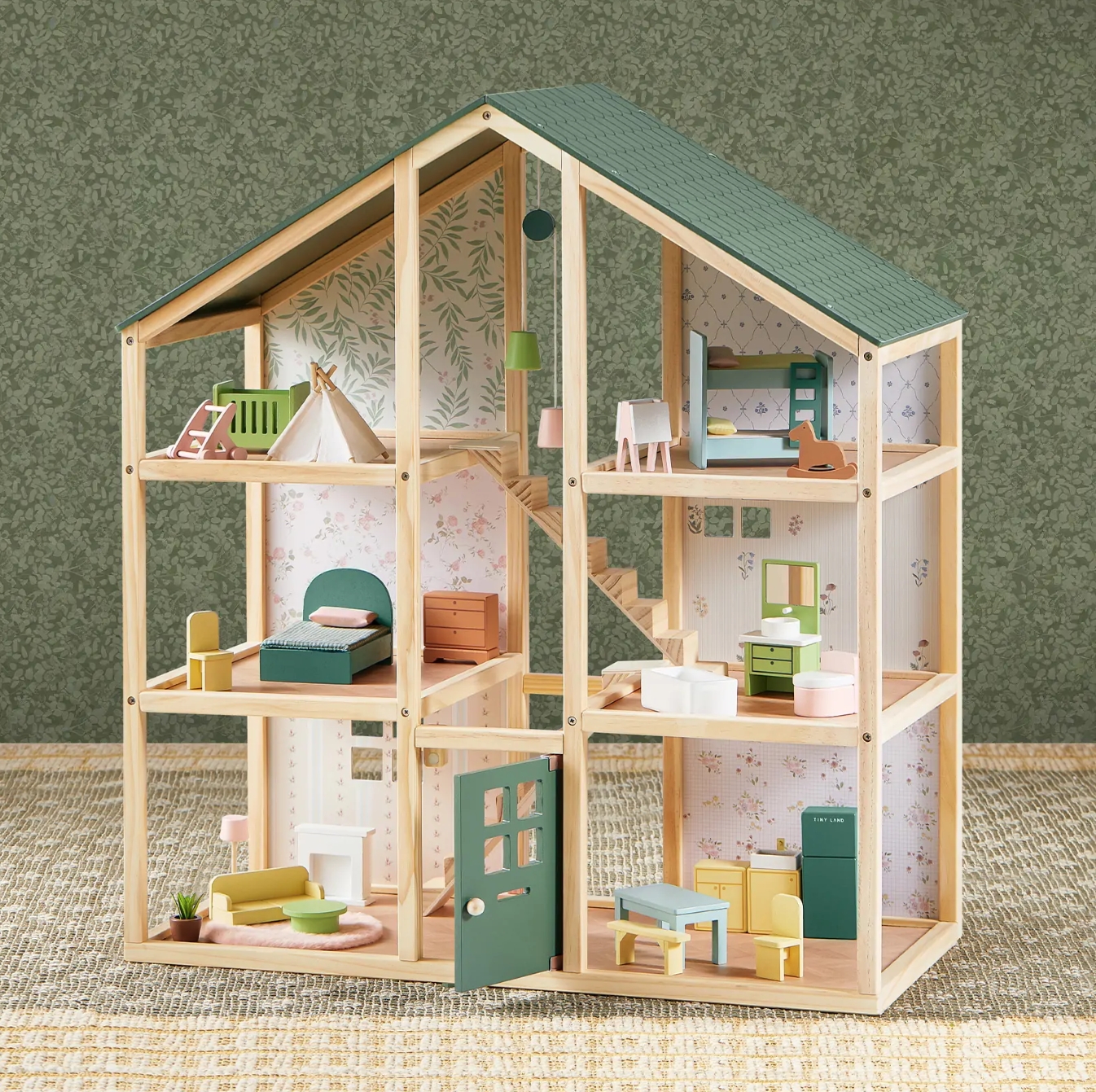 Tiny Land® Sweetwood Evergreen Dollhouse (Without Dolls)