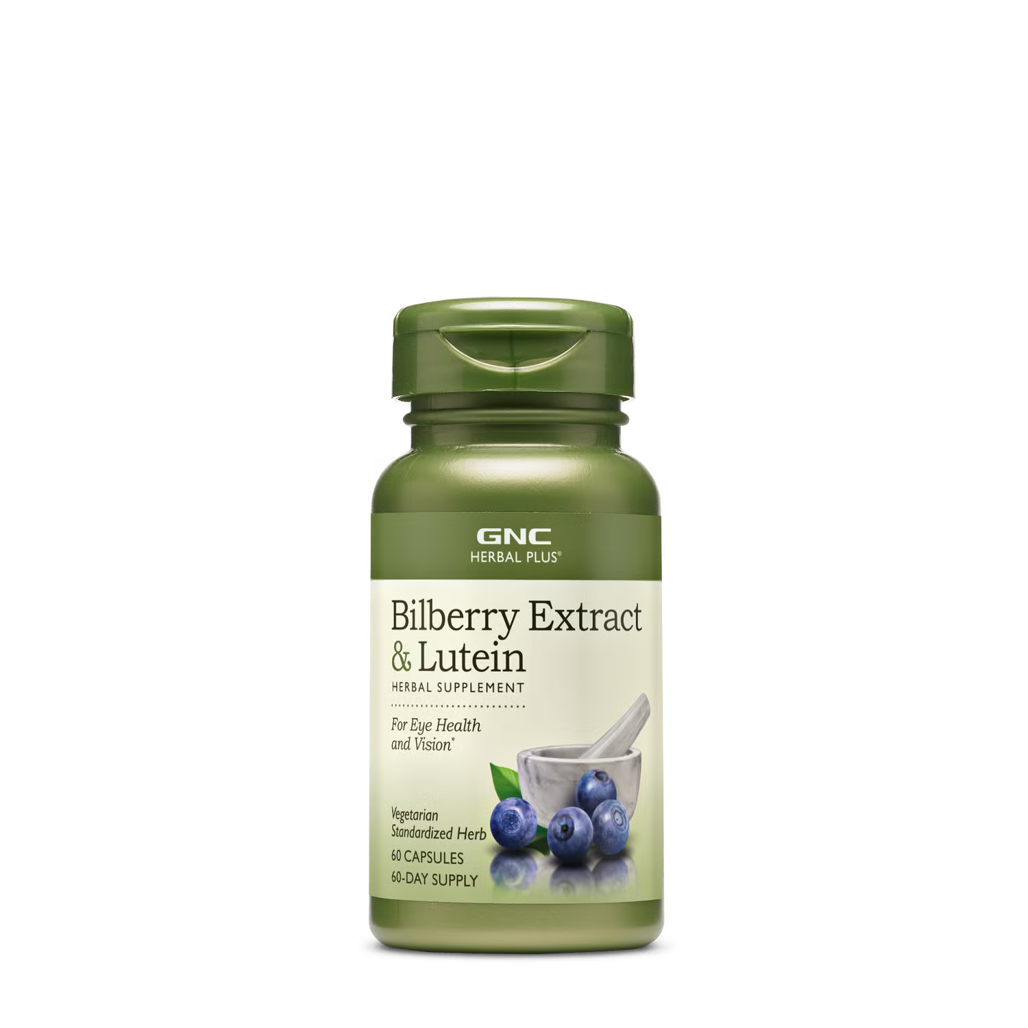 GNC - Bilberry Extract & Lutein - 60 Capsules (60 Servings)