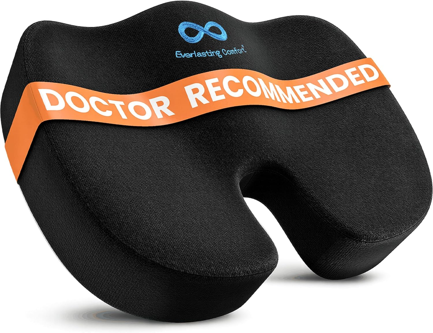 Everlasting Comfort Doctor Recommended Memory Foam Seat Cushion for Office Chairs & Car