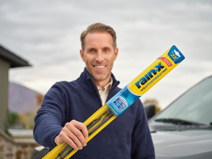 Rain-X 820149 WeatherBeater Wiper Blades, 22" Windshield Wipers (Pack of 2), Automotive Replacement Windshield Wiper Blades
