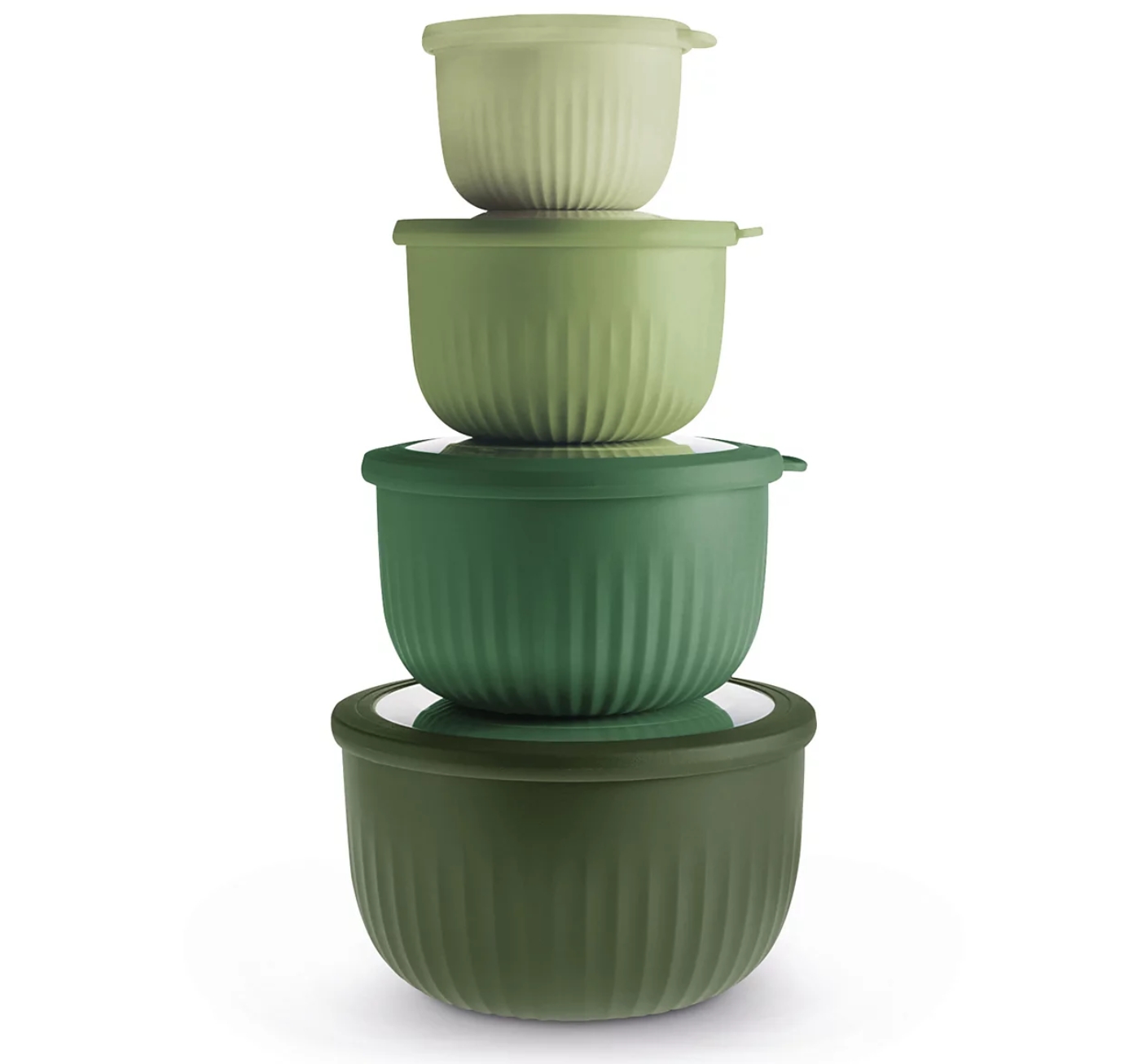 8-Pc. Round Nesting Bowl Set with Lids