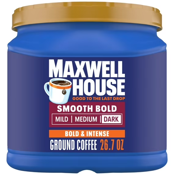 Maxwell House Smooth Bold Ground Coffee, 26.7 oz. Canister