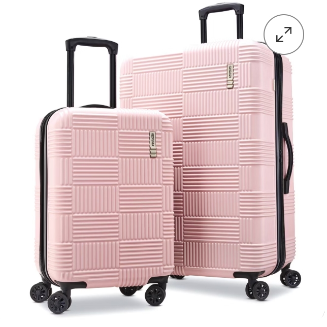 American Tourister NXT Checkered Hardside Carry-On Spinner Suitcase