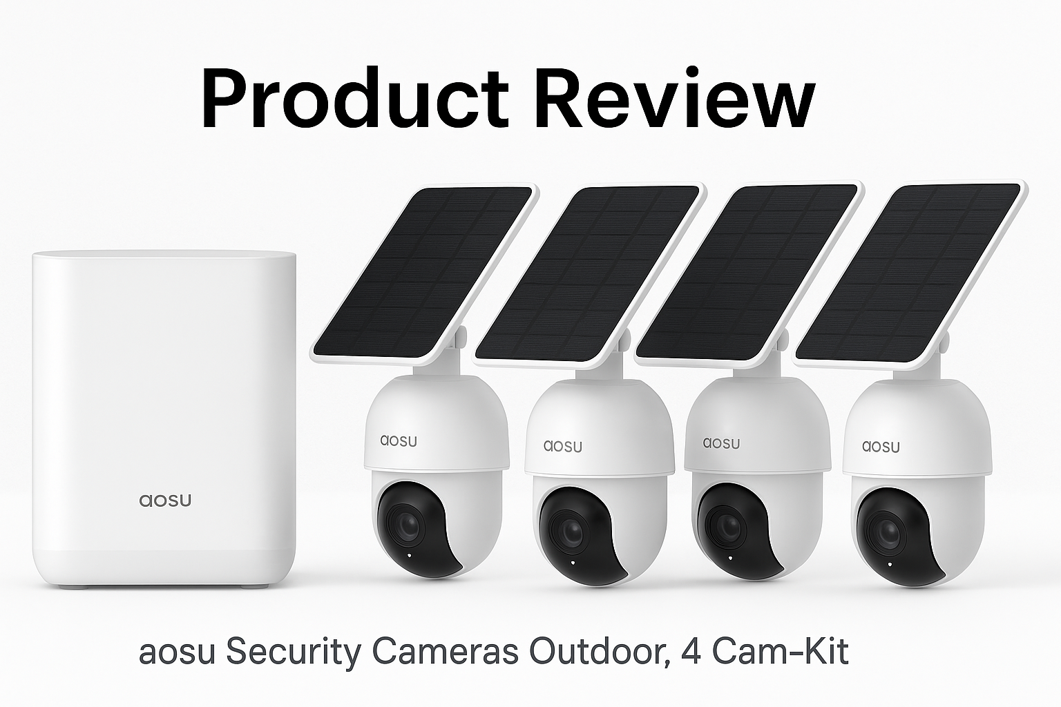 aosu 4-Cam Solar-Powered Wireless Security System Review: Flexible, Subscription-Free Home Protection
