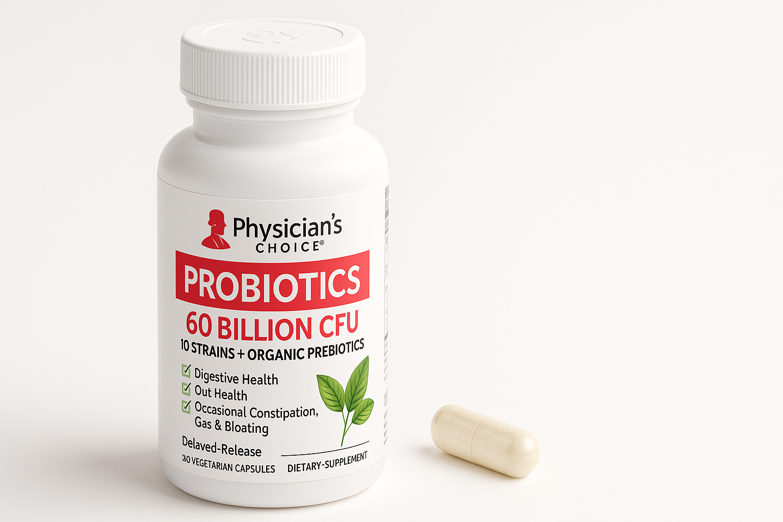 Physician's CHOICE 60 Billion CFU Probiotic Review: High-Potency Gut Support in One Capsule
