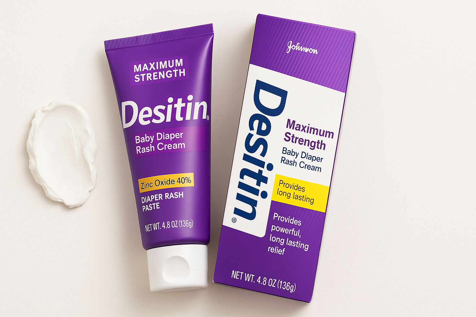 Desitin Maximum Strength Baby Diaper Rash Cream (40% Zinc Oxide, 4.8 oz) Review
