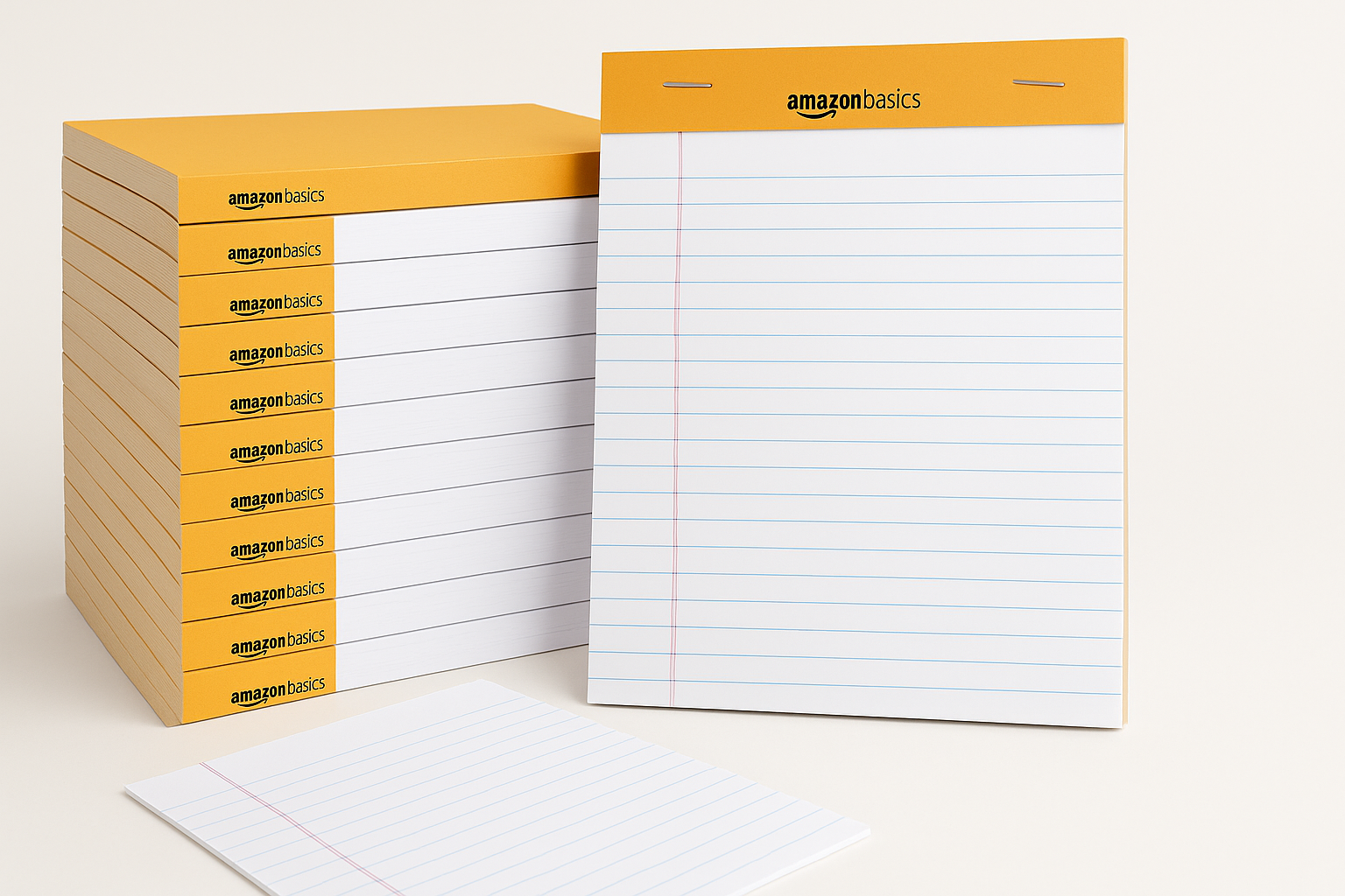Amazon Basics Wide Ruled Lined Writing Note Pads (White, 8.5" x 11.75", 12-Pack) Review
