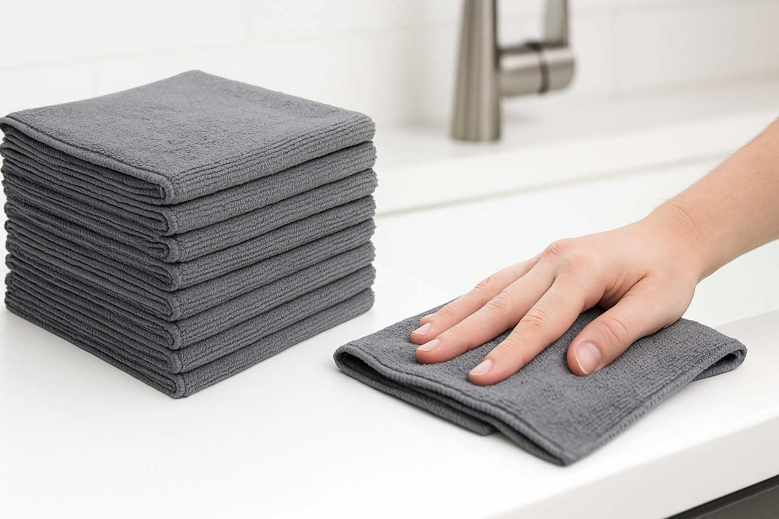 USANOOKS Microfiber Cleaning Cloths (12-Pack, Grey) Review: Durable, High-Absorbency All‑Purpose Towels
