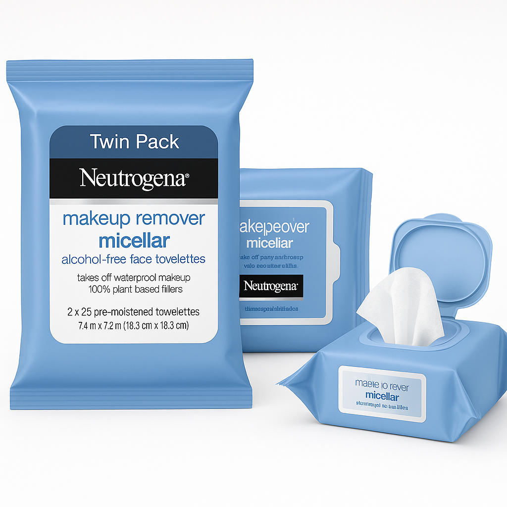 Neutrogena Micellar Makeup Remover Wipes (Twin Pack) Review: Gentle, Effective, and More Sustainable Towelettes