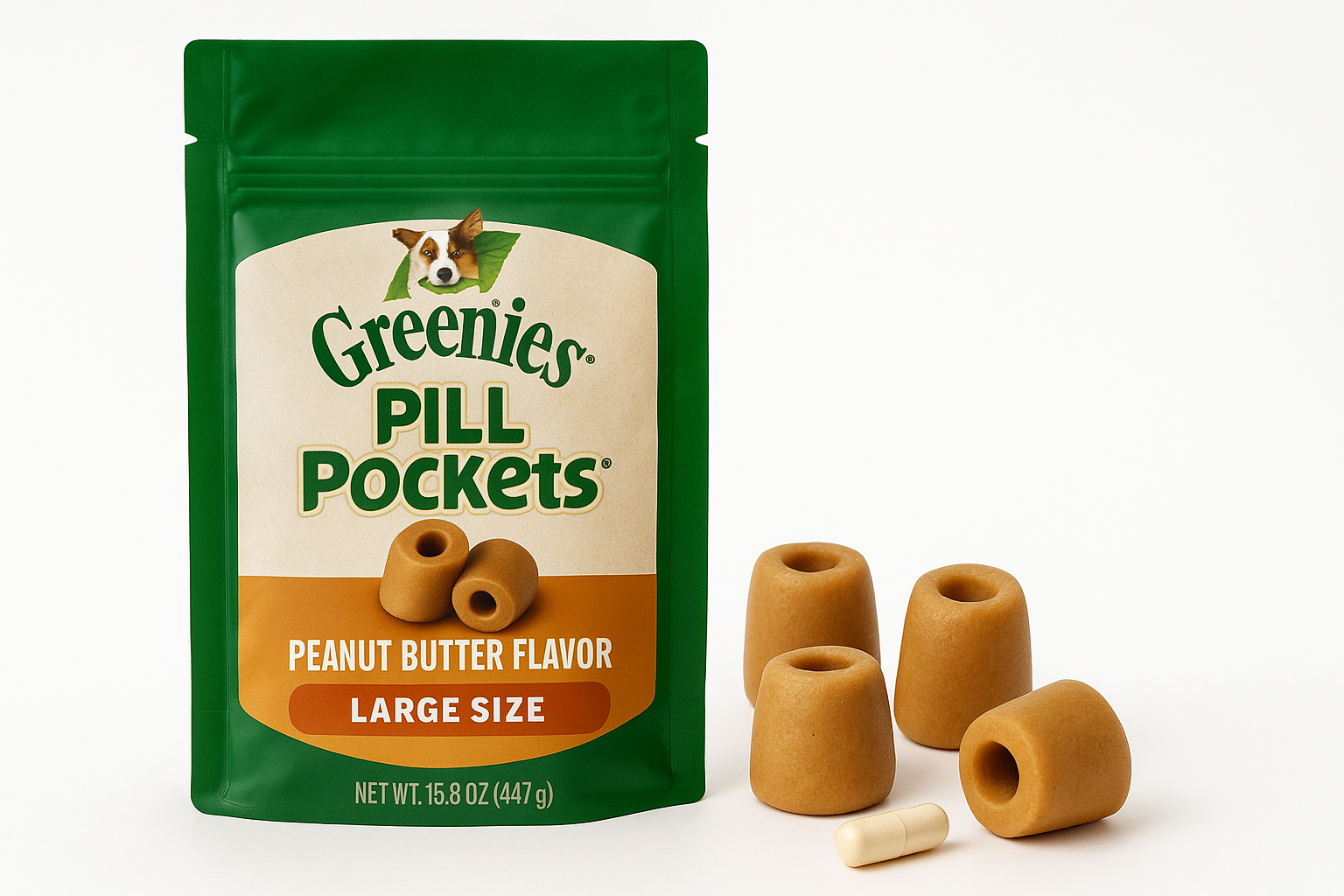 Greenies Pill Pockets for Dogs (Large, Peanut Butter, 15.8 oz) Review: Easier Medication Time for Big Dogs