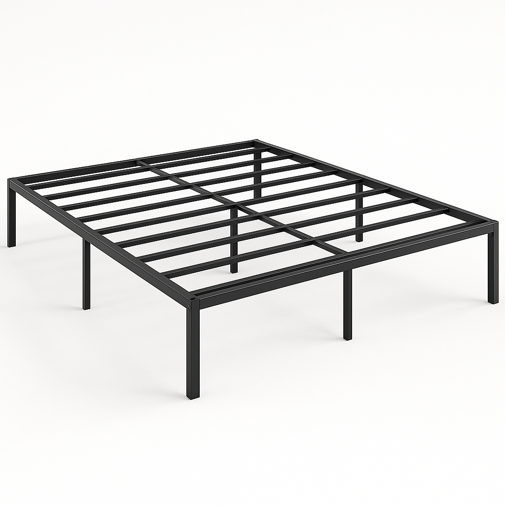 NEW JETO 14-Inch Queen Metal Bed Frame Review: Simple, Sturdy, and Storage-Friendly