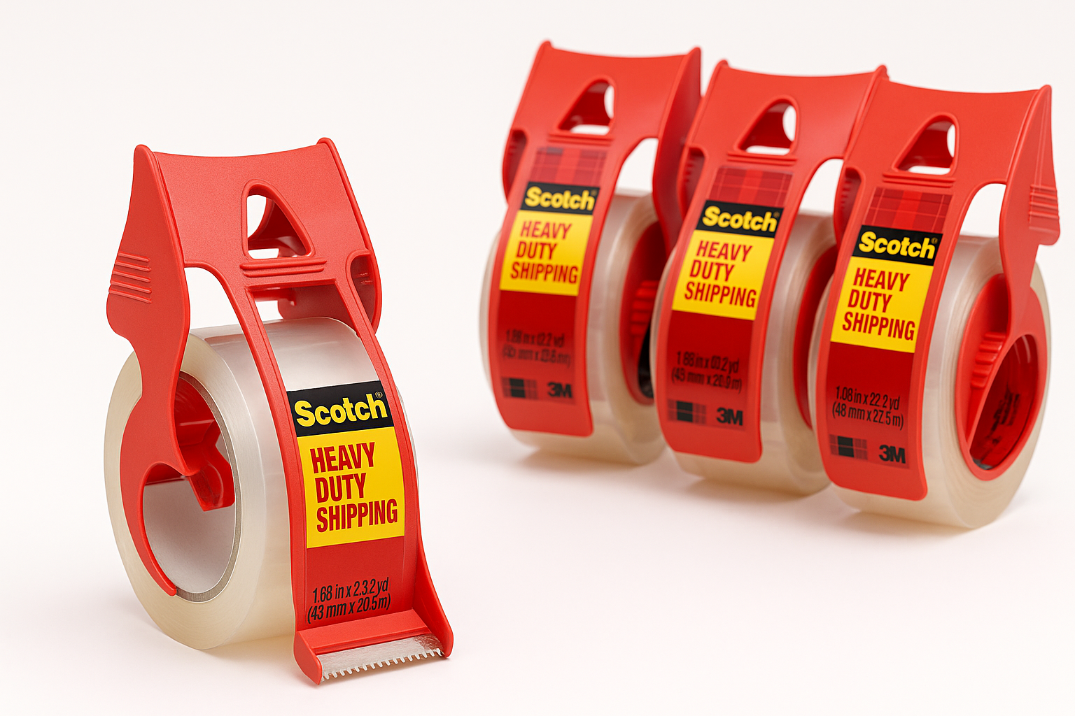 Scotch Heavy Duty Shipping Packing Tape (6 Dispensers): Reliable, Everyday Box-Sealing Workhorse