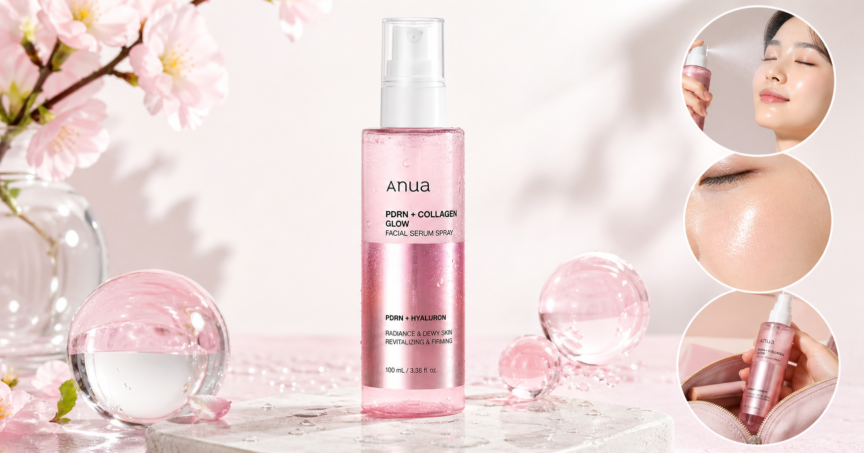 Anua PDRN Collagen Glow Facial Serum Spray Review: A Dewy, Plumping Face Mist for Everyday Glow