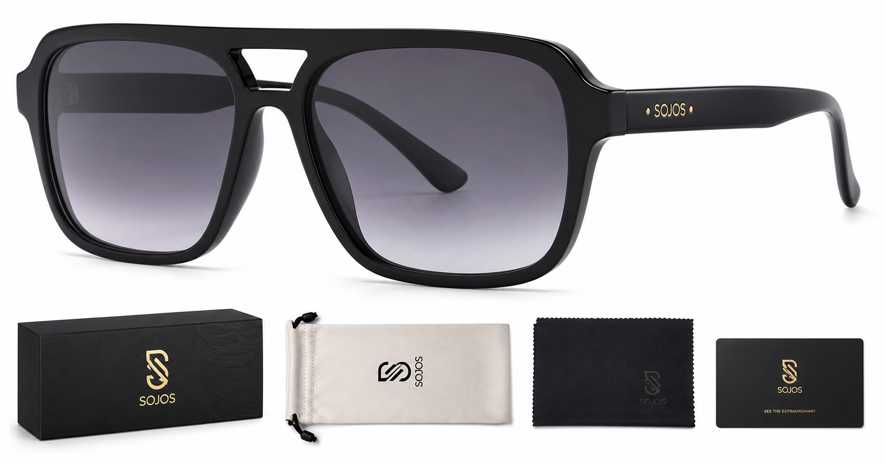 SOJOS Retro Aviator SJ2202 Review: Trendy Rectangle Sunglasses for Everyday Wear